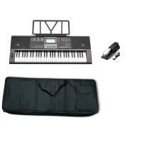 Teclado 61 teclas sensitivo con funda y pedal sustain